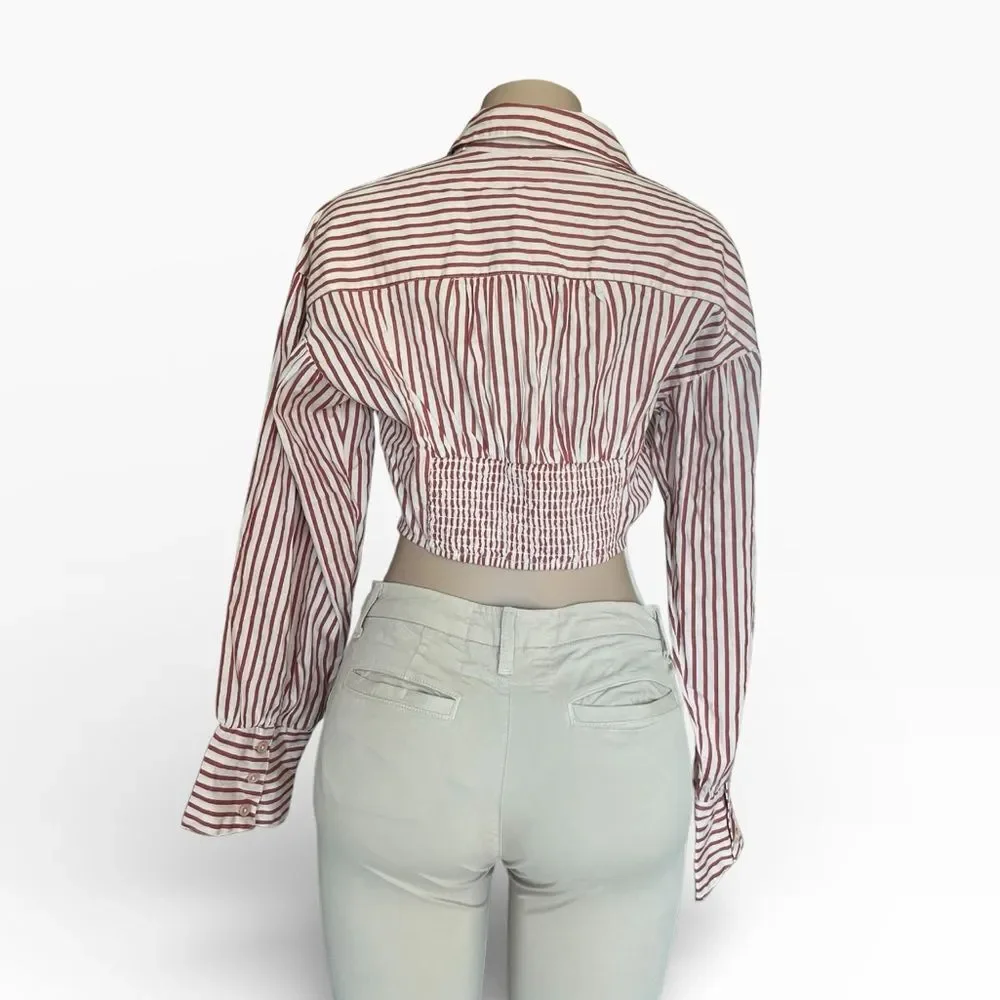 FREE PEOPLE Ophelia Corset Button Down